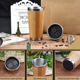 Natural Bamboo Coffee Tumbler (450ML)