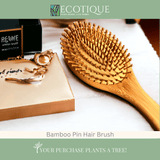 Bamboo Hair Brush (Bamboo Pins)