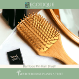 Bamboo Hair Brush (Bamboo Pins)