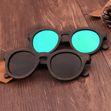 Round Bamboo Sunglasses