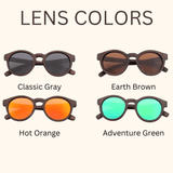 Round Bamboo Sunglasses