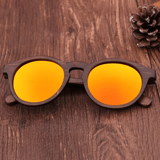 Round Bamboo Sunglasses (UV Protected Polarized Lens)