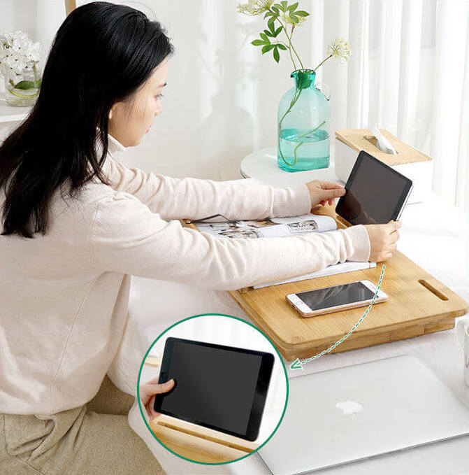 100% Natural Bamboo Portable Work Table