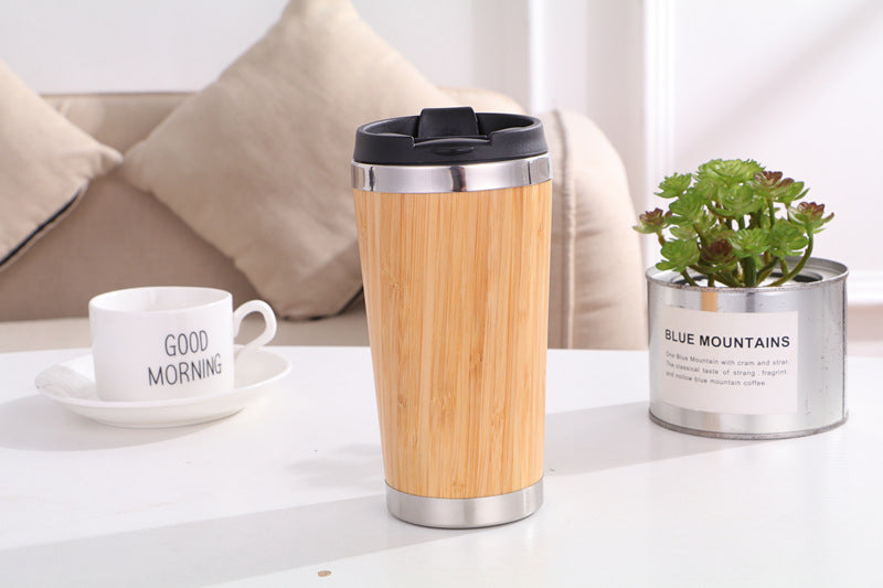 Natural Bamboo Coffee Tumbler (450ML)