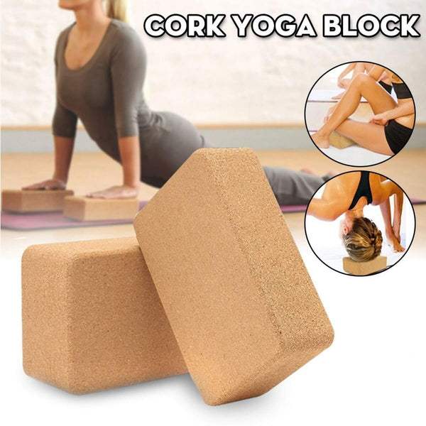 Natural Premium Cork Yoga Blocks