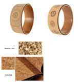 Premium Cork Yoga Wheel (Preventing Joints and Improves Strength)