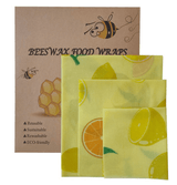 Reusable Beeswax Food Wrap (Set of 3)