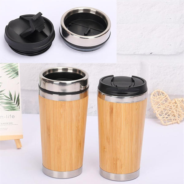 Natural Bamboo Coffee Tumbler (450ML) - Ecotique Thailand