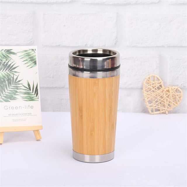 Natural Bamboo Coffee Tumbler (450ML) - Ecotique Thailand